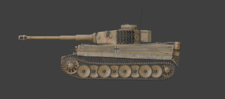 Tiger I laterale